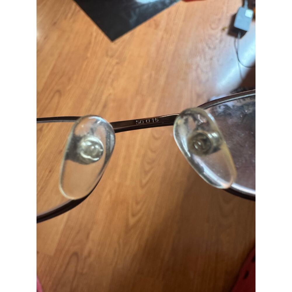 CHANEL 2118-H-B c.108 Italy Eyeglasses Frame 50-16-135 Pearls & Crystals Logo - Picture 5 of 5